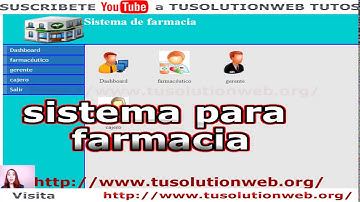 sistema para farmacias desarrollado con php – mysql – bootstrap