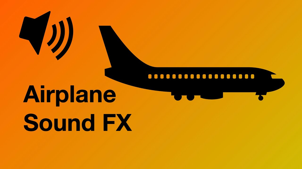 Airplane Sound Effect Flugzeug 4K YouTube