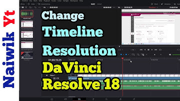 #6 How to change Timeline Resolution in Davinci Resolve 18