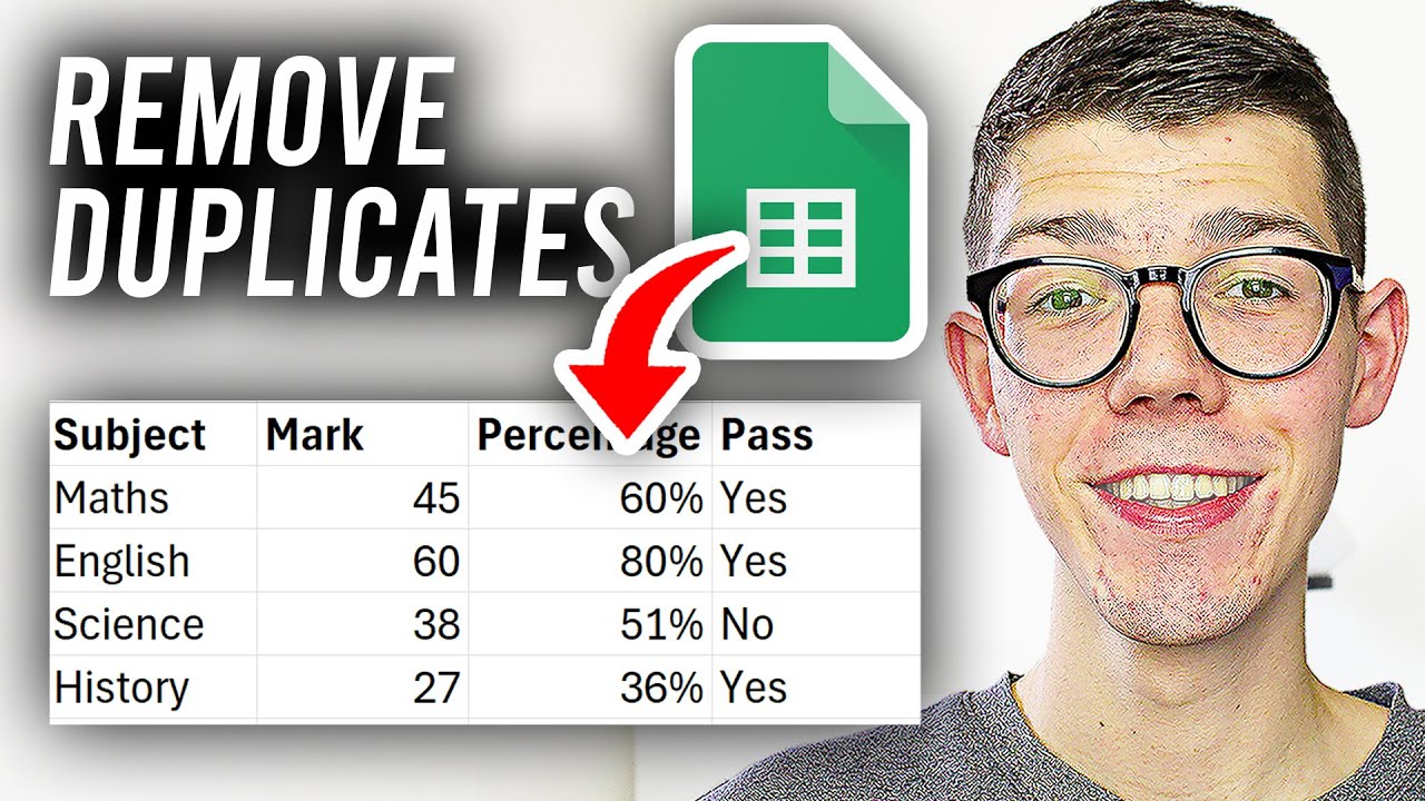 How To Remove Duplicates In Google Sheets - Full Guide - YouTube