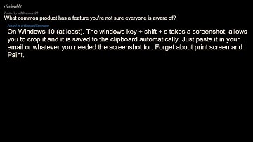What common product has a feature you