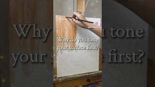 Underpainting/ toning your painting surface. #underpainting #process #oilpainting #tutorial #artist