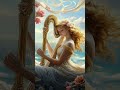 Goddess Aphrodite's Enchanting Harp of Love's Celestial Melody | Divine Beauty #shorts