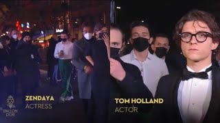 Spiderman no way home Movie crew at Ballon d'Or Ceremony
