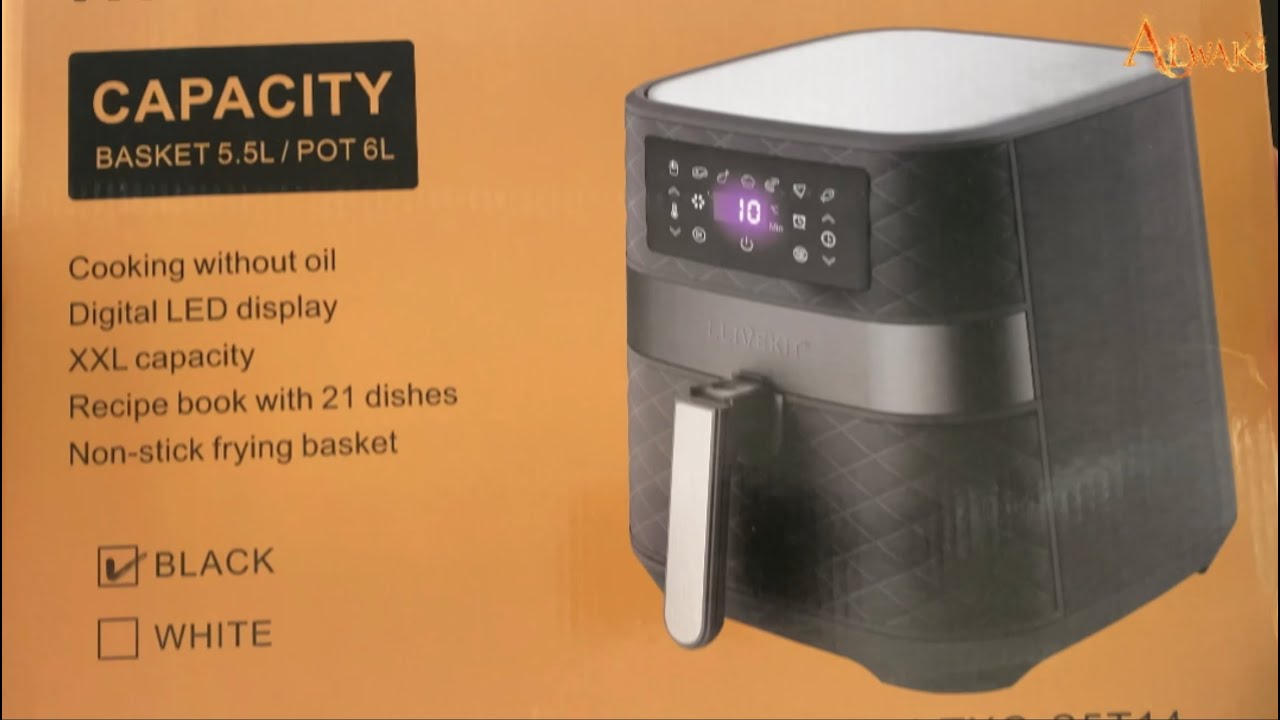 LLIVEKIT Airfryer 1700w unboxing