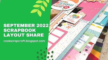 September 2022 Scrapbook Layout Share