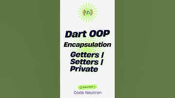 Dart OOP Encapsulation Explained | Getters, Setters & Private Fields #code #dartlanguage #javascript