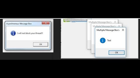 How To Create Single MessageBox and Multiple MessageBoxes In WIN32