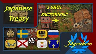 This Unit Two Shot Factories!!! | 4v4 Treaty with Japanese | AOE III: DE