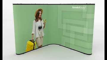 COMBI03G Pop Up Stand Setup Tutorial | Nomadic Display Europe