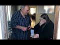 Lady nearly collapses while receiving a touching Secret Santa surprise for her and her blind husband