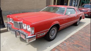 Ford Thunderbird 1976 Red 360 Degrees Walk Around the Car Inside 2