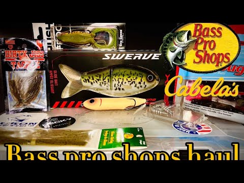 Bass pro shops fishing haul! (my first glide bait!)