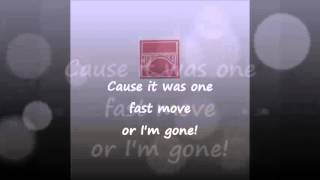 Video thumbnail of "One Fast Move or I'm Gone - LYRICS - Ben Gibbard & Jay Farrar"