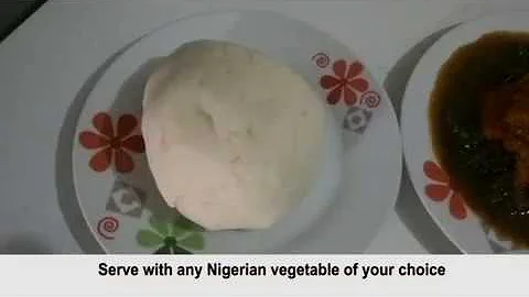How to make perfect Nigerian Pounded Yam without using mortar and pestle