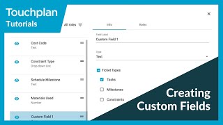 Creating Custom Fields