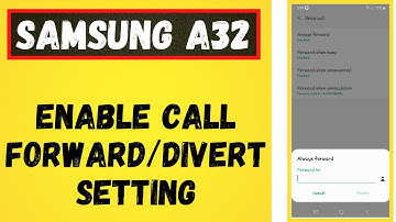 How to Enable Call Forward/Divert Setting in Samsung A32 ✅