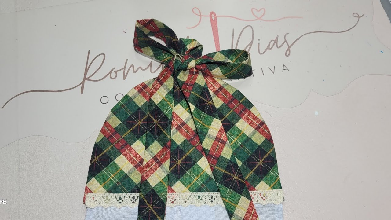 23- 🌼 Vem costurar comigo este lindo BATE MÃO de Natal 