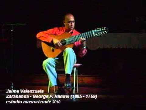 Jaime Valenzuela - Zarabanda - George F. Handel (1685 - 1759) - Lago Ranco, enero 2008.wmv