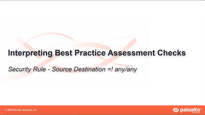 Security Rule - Source Destination Not Equal to Any - Interpreting BPA Checks - Policies