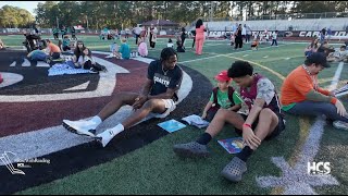 Kicking Off Literacy Under the Lights in Carolina Forest | HCS #RiseWithReading