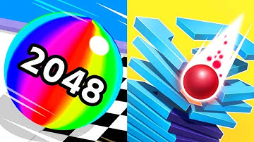 Ball Run 2048 VS Stack Ball  Max All Levels Gameplay Android,iOS NEW UPDATE