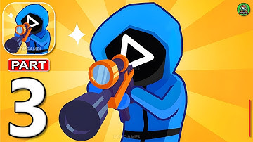 Squid Sniper - Gameplay Walkthrough Part 3 - 456 K Sniper Challenge Wanted Sniper (Android, iOS)