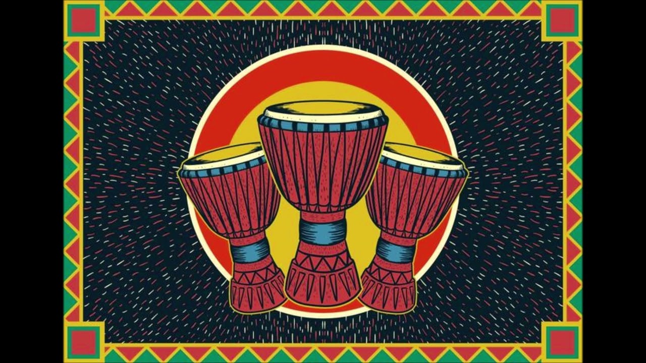 A-Star Tambour Djembe Africain Coloré Peint De 7 Pouces - Authentique