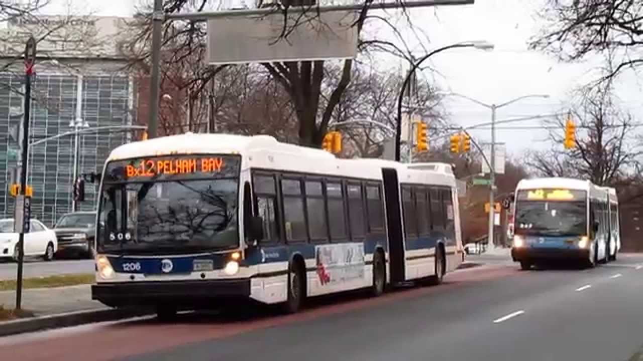 MTA New York City Bus: Nova Bus LFS Articulated 1206 & 5315 on the Bx12