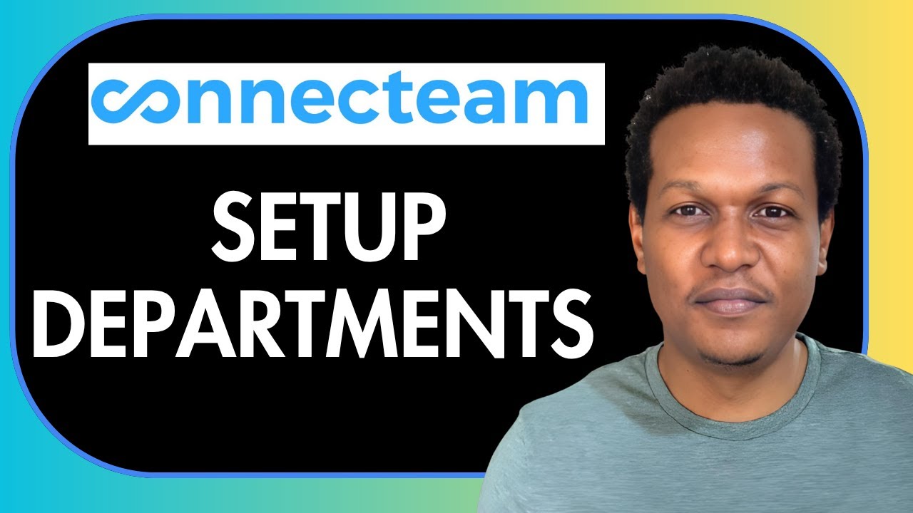 HOW TO ADD DEPARTMENTS ON CONNECTEAM - YouTube