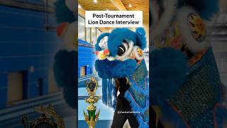 Cutest post-game lion dance interview ever 🥺 #舞獅 #liondance #kungfu #martialarts #wushu #Vancouver