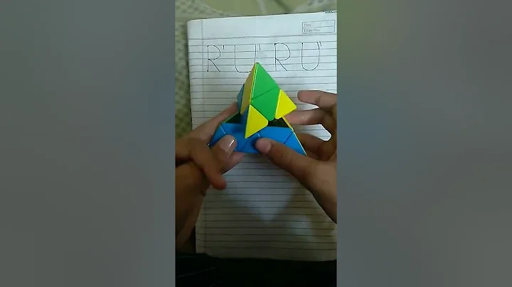 pyramid Rubik's Cube solve in 4 steps