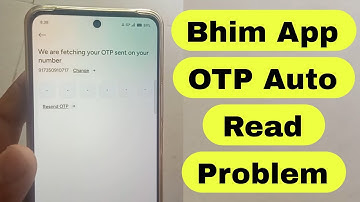 Bhim App Otp Auto Read Problem Redmi Vivo Mobile