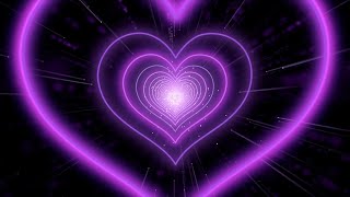 Heart Tunnel💜Purple Heart Background Animation | Wallpaper Heart | Tunnel Background Video Loop