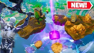 The Sky Portal Opened The Purple Cube And Floating Island Event Fortnite New Update