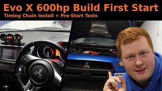 600bhp Evo X First Start