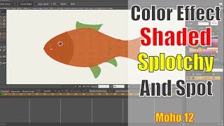 How to use color effect Shaded, Splotchy & Spots effect in Moho 12