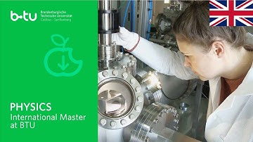 Physics International Master at BTU Cottbus-Senftenberg