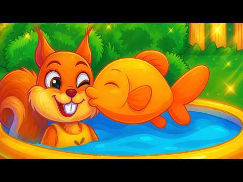 Bridie Squirrel in English - FISH KISS - Cartoon for Kids 4K