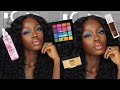 SIMPLE BLUE EYESHADOW TUTORIAL FT DRUGSTORE MAKEUP | 2020 SPRING DARK SKIN MAKEUP |OKEMUTE UGWUAMAKA