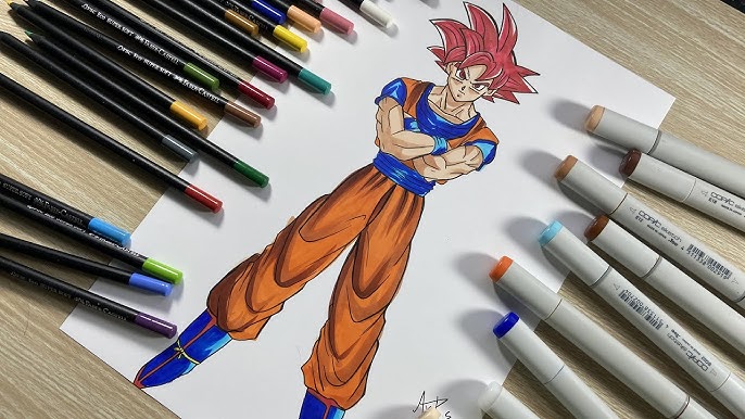 Carlos Arts — 🖋️ Pintura em Progresso do Goku Instinto Superior