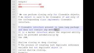 clone method in java #java #interview
