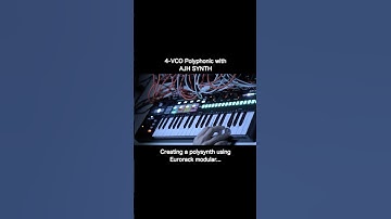 4 VCO Polysynth created in #Eurorack  Modular using AJH SYNTH modules