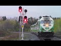 GO Trains at Bloomington (+ Scanner Audio)