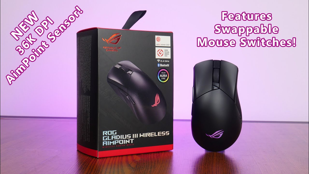 Review: ASUS ROG Gladius III Wireless AimPoint Gaming Mouse
