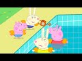 Teaching George Pig and Richard Rabbit How To Swim 💧 | Peppa Pig Full Episodes