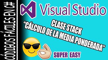 CÓDIGOS FÁCILES EN C# | Clase Stack Cálculo de la media ponderada - Por DavidTech
