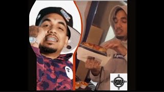 Fenix Flexin Of Shoreline Mafia Cooks Pizza On A Hotel Iron