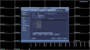 Using Video Matrix Options on Your DVR