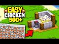 NEW EASIEST Automatic CHICKEN FARM! (Minecraft 1.21/26.1)